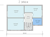 Современный дом из бруса в 1,5 этажа 6х9 с котельной Фатта
